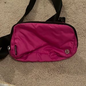 Pink lululemon belt bag